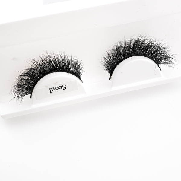 Fluffy 100% Mink Strip Lashes  - Seoul
