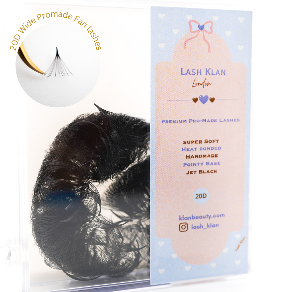 20D Loose Promade Russian Volume Fan lashes 0.05mm Pointy Base eyelash extension