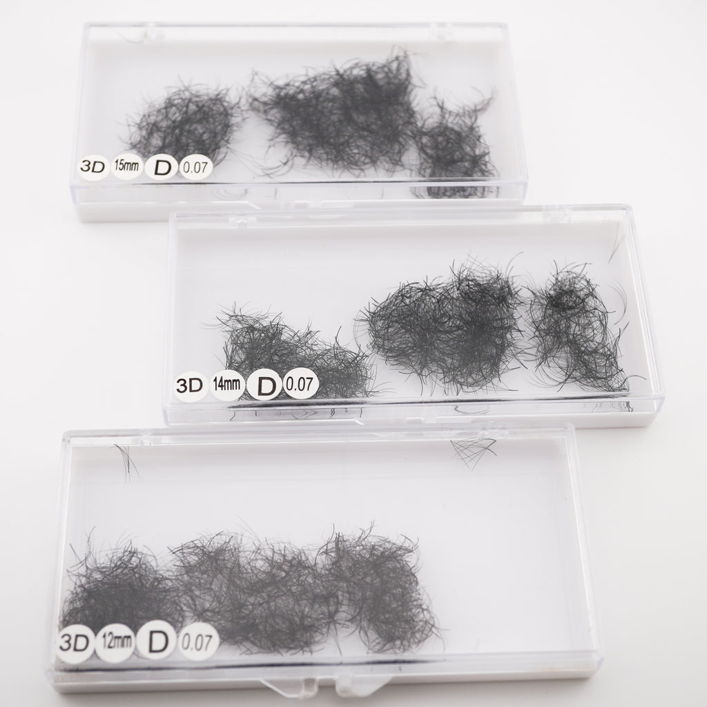 3D Premade Fans | Mixed Length Bundle 11mm|14mm|15mm Lash Klan