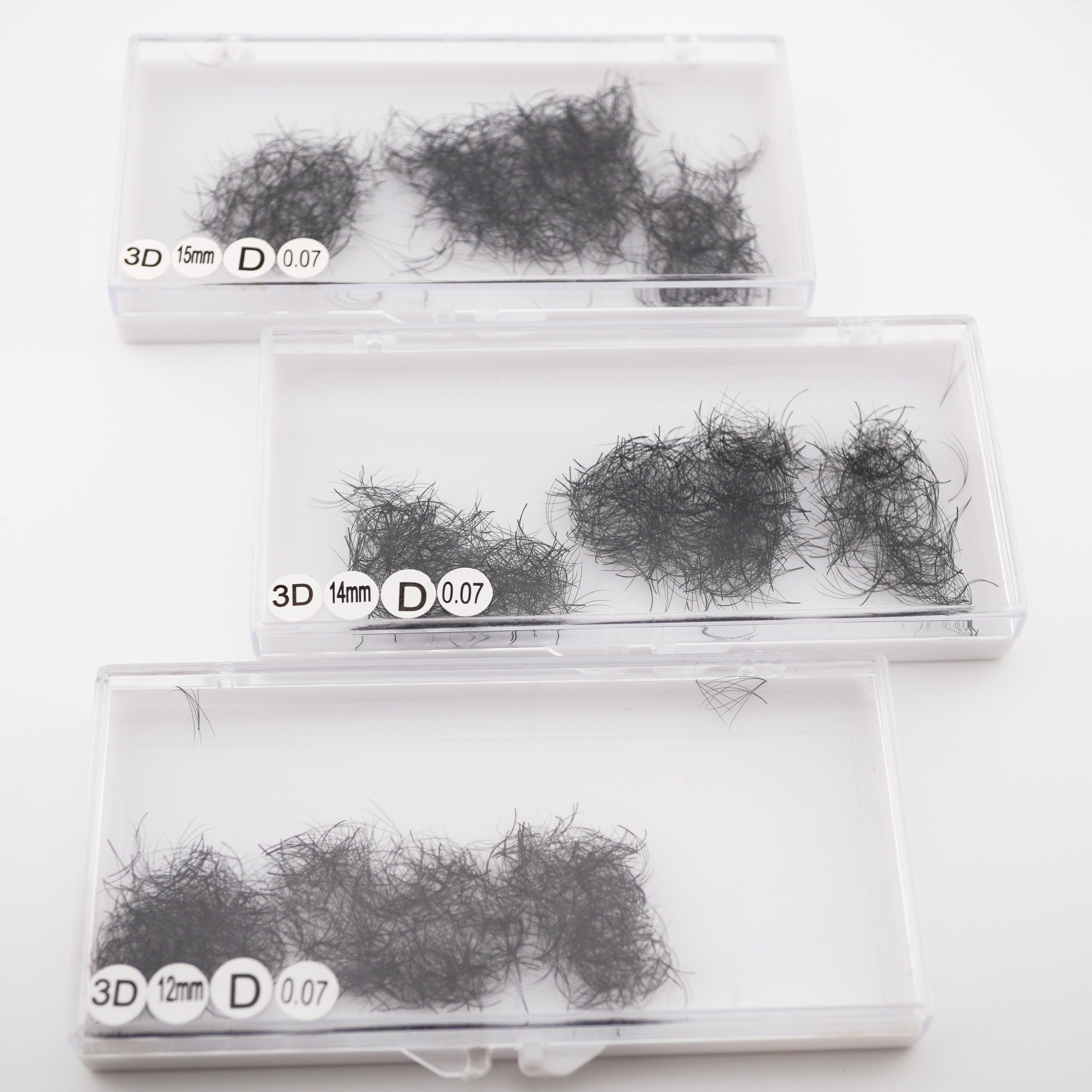 3D Premade Fans | Mixed Length Bundle 11mm|14mm|15mm Lash Klan