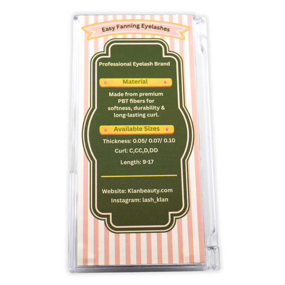 New Packaging Easy Fan Auto Fanning lashes Camelia 0.07mm Black extensions