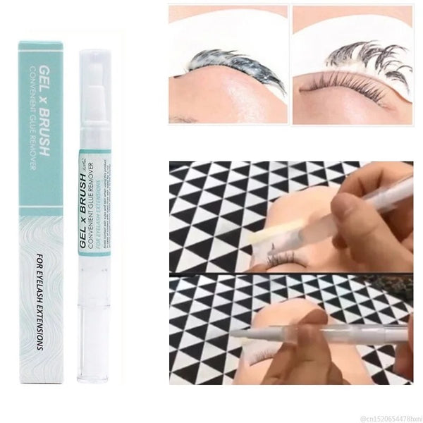 Eyelash Extension Glue Remover brush on gel