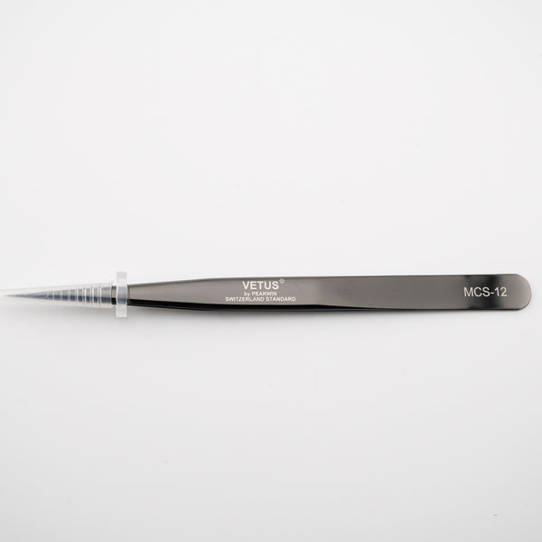 Vetus Tweezers MSC 12 Straight Tip Isolation Stainless steel Black