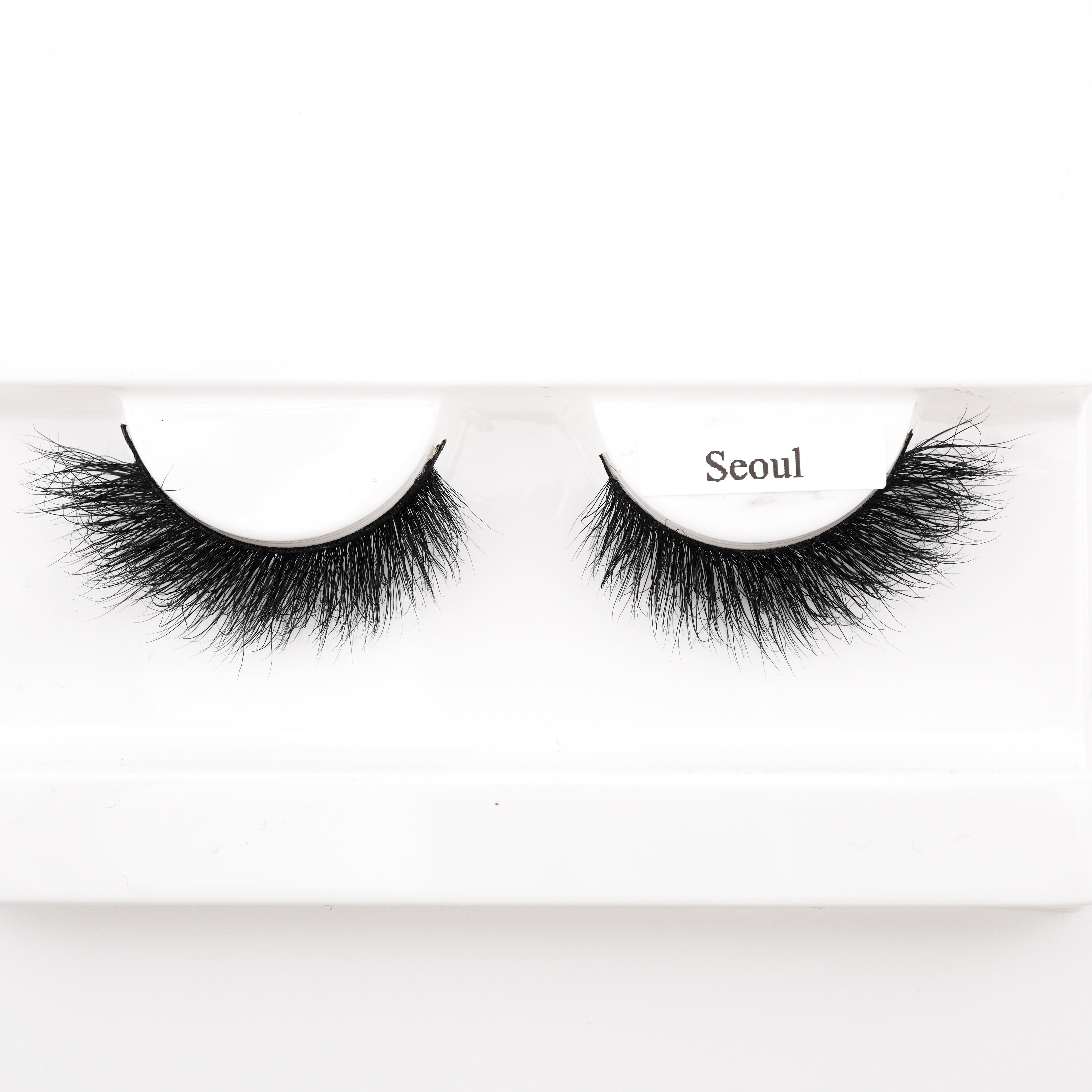 Fluffy 100% Mink Strip Lashes  - Seoul