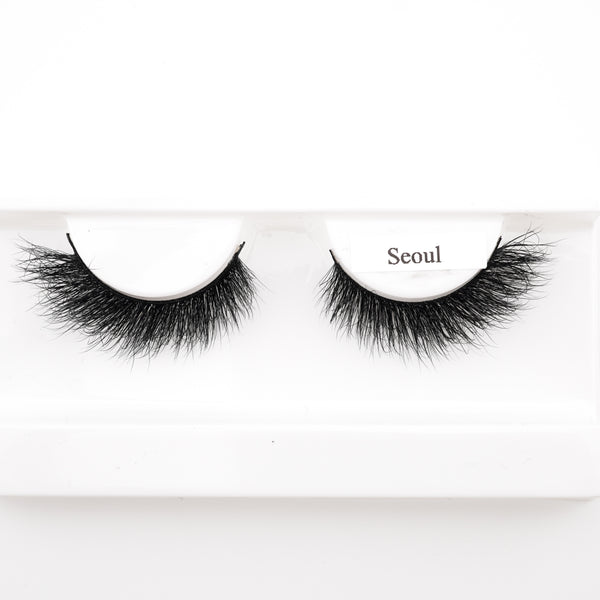 Fluffy 100% Mink Strip Lashes  - Seoul