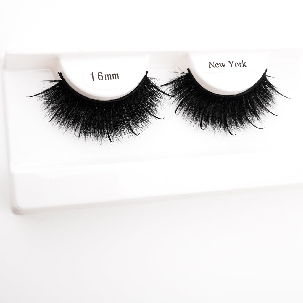 Fluffy Mink Strip Long Lashes  - New York