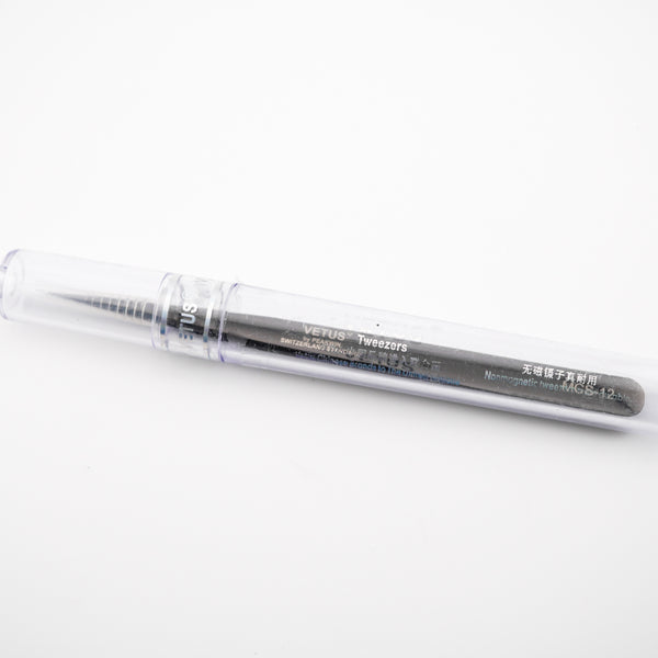 Vetus Tweezers MSC 12 Straight Tip Isolation Stainless steel Black