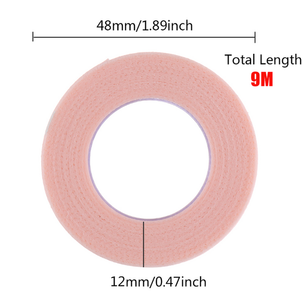 Micropore Tape Roll Pink for under-eye eyelash extension tape