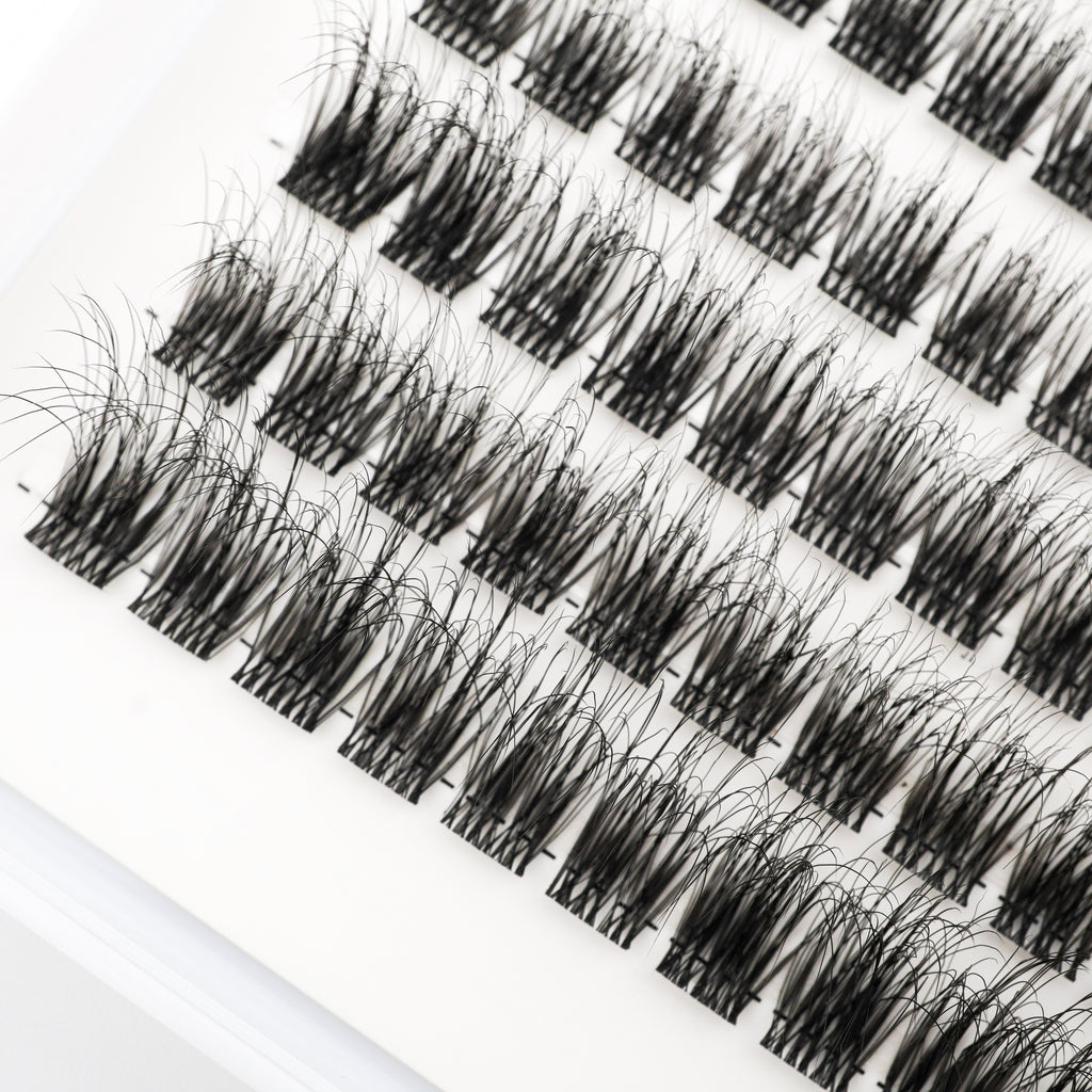 Lash Klan Ultra Fine DIY Lash Clusters – 120pcs, Invisible Band, Mixed Length 8–16mm, 0.05mm Lash Klan