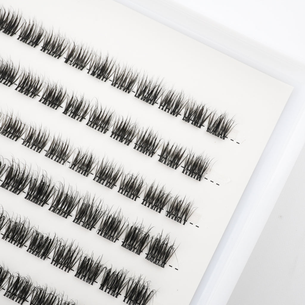 Lash Klan Ultra Fine DIY Lash Clusters – 120pcs, Invisible Band, Mixed Length 8–16mm, 0.05mm Lash Klan