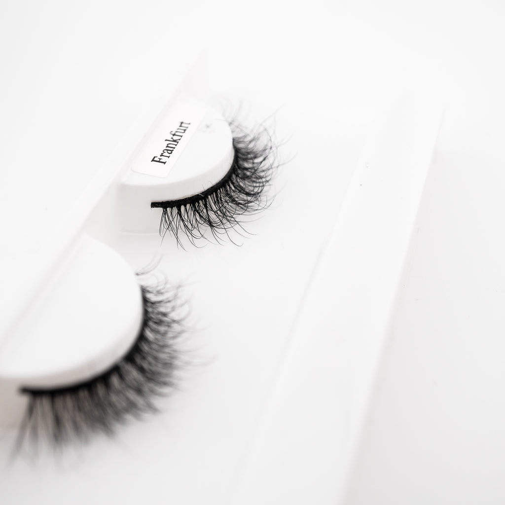 Fluffy Mink short black Strip Lashes  - Frankfurt