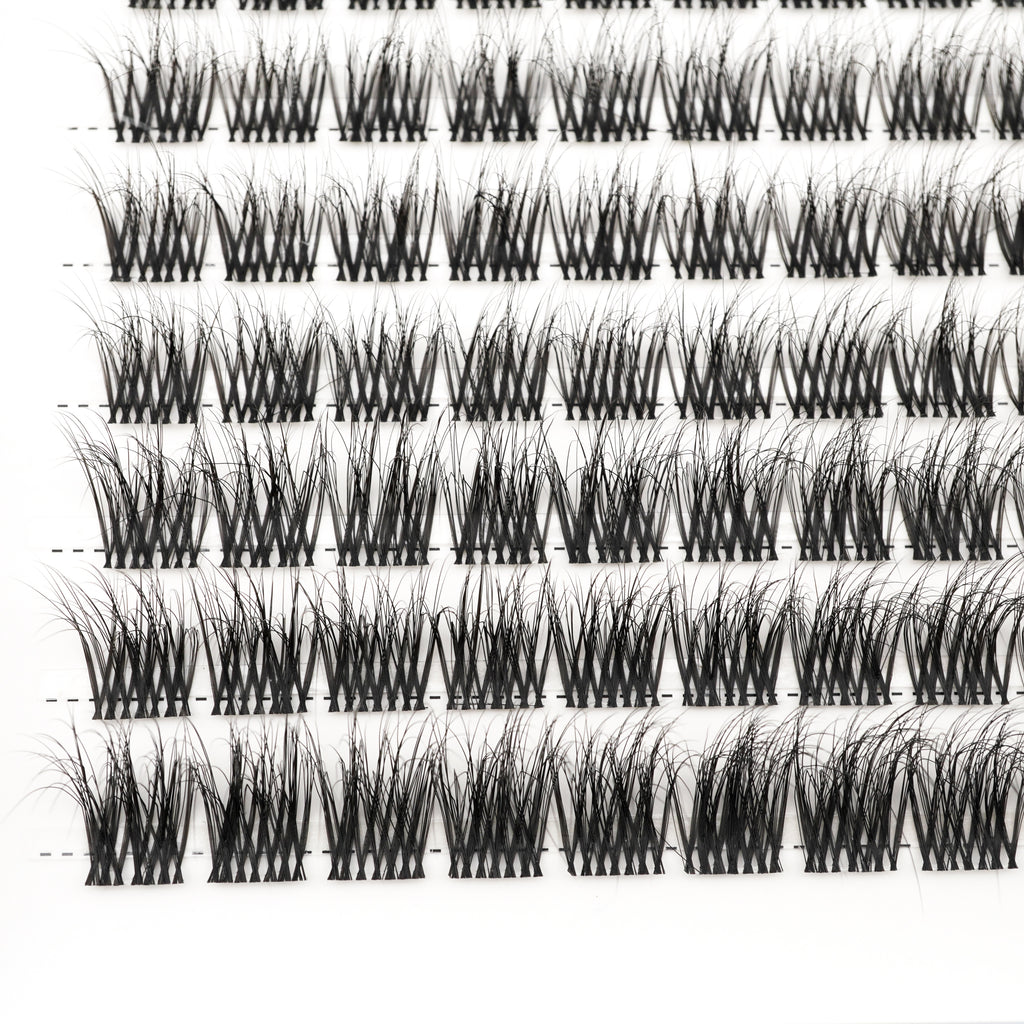 Lash Klan Ultra Fine DIY Lash Clusters – 120pcs, Invisible Band, Mixed Length 8–16mm, 0.05mm Lash Klan