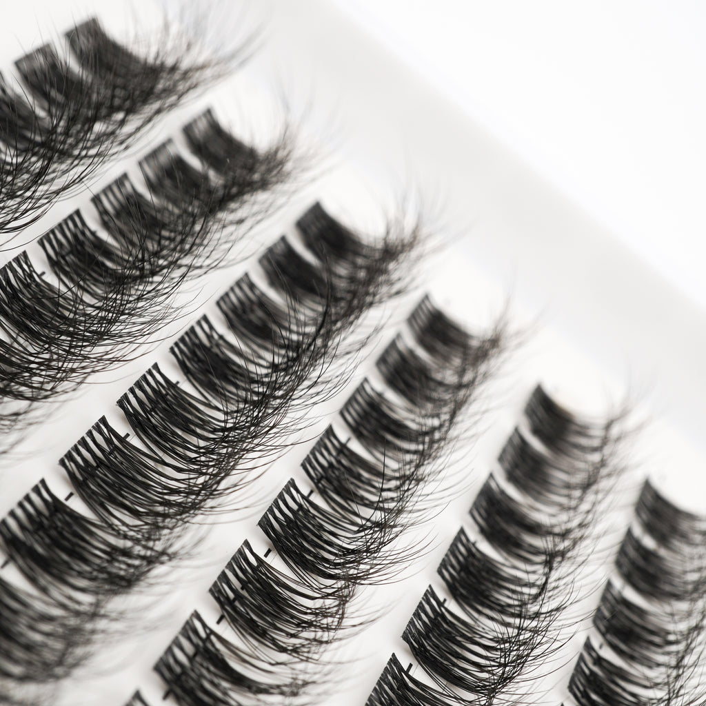 Lash Klan Ultra Fine DIY Lash Clusters – 120pcs, Invisible Band, Mixed Length 8–16mm, 0.05mm Lash Klan