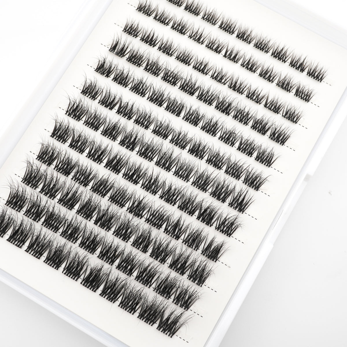 Lash Klan Ultra Fine DIY Lash Clusters – 120pcs, Invisible Band, Mixed Length 8–16mm, 0.05mm Lash Klan