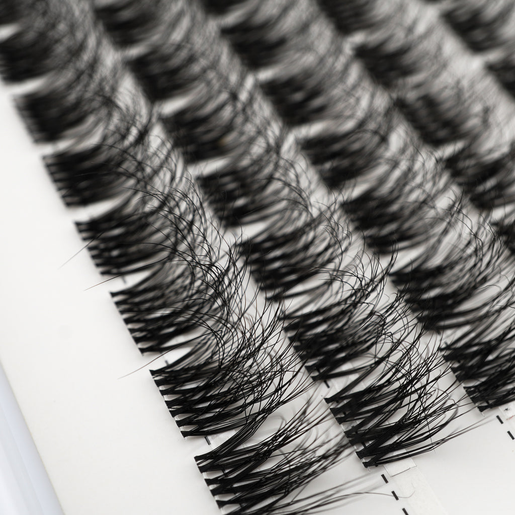 Lash Klan Ultra Fine DIY Lash Clusters – 120pcs, Invisible Band, Mixed Length 8–16mm, 0.05mm Lash Klan