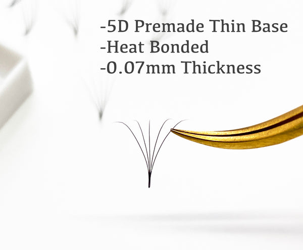 5D Promade Russian Volume Lash Extension 0.07mm Thickness, 500 Fans