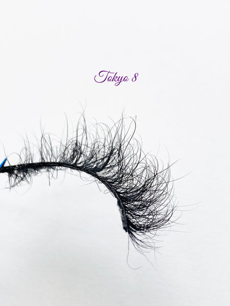 Fluffy Mink Strip False Lashes Tokyo 8