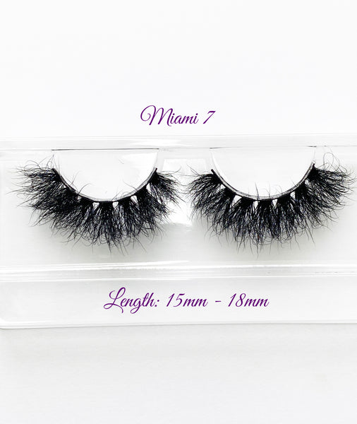 Fluffy Mink strip false lashes Miami 7