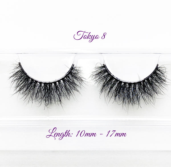 Fluffy Mink Strip False Lashes Tokyo 8